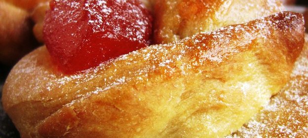 Постные булочки-цветочки