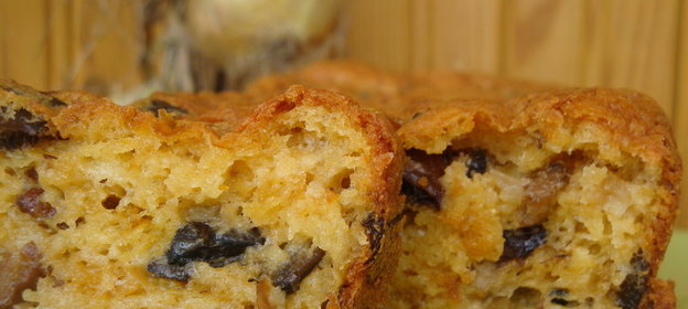 Сырный кекс с грибами