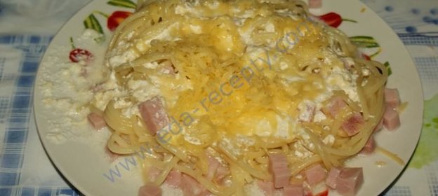 Паста с ветчиной