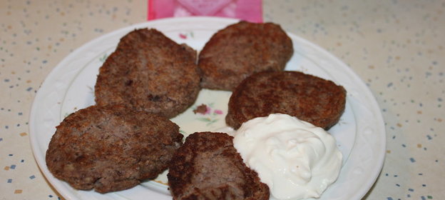 Оладьи из фасоли и грибов