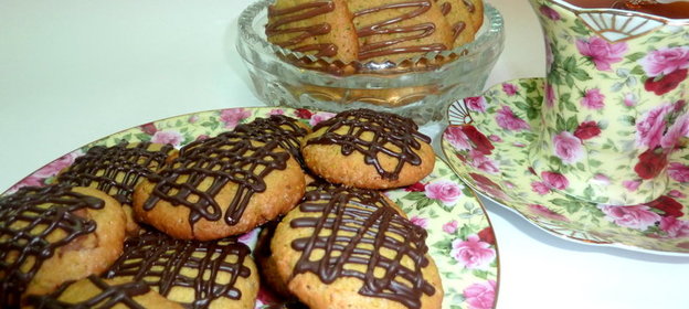 Фисташковое печенье с шоколадом