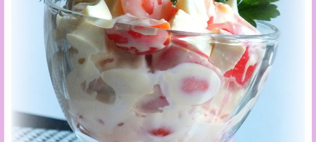 Салат с помидорками черри