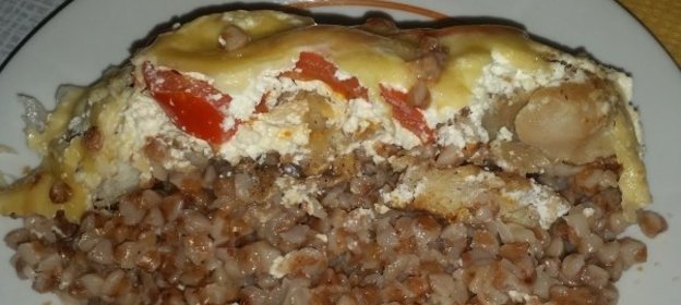 Гречневая запеканка с рыбой