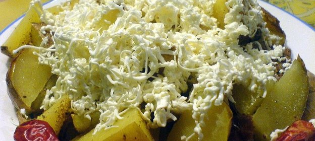 Картофель по-исландски от тётя маша, с брынзой и приправами от меня