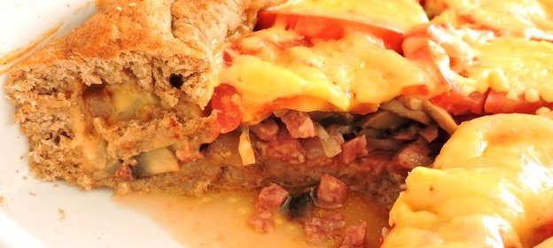 Пицца из обойной пшеничной муки