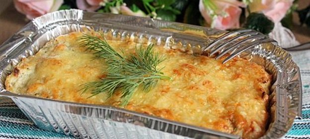 Запеканка из цветной капусты с цельнозерновым геркулесом