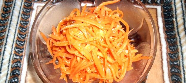 Домашняя морковь по - корейски
