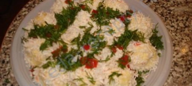 Морская капуста с кальмарами в тарталетках Приморский бутерброд