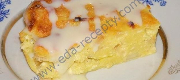 Творожная запеканка с яблоками