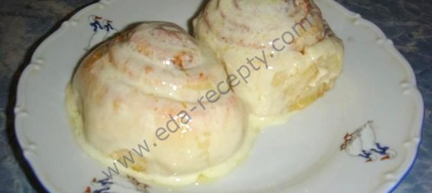 Классические булочки синнабон с корицей