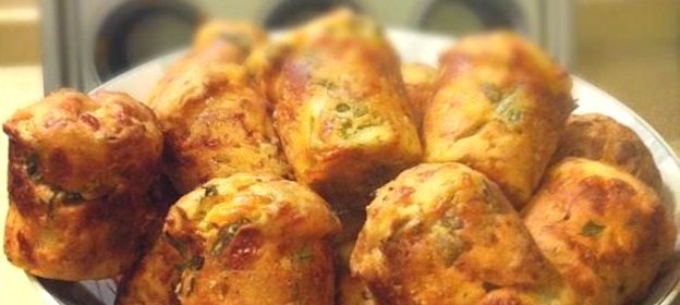 Сырные булочки с зеленью