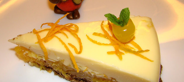 Апельсиновый желейный чизкейк наоборот