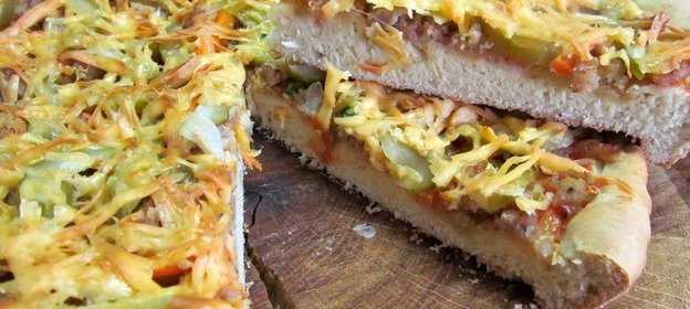 Быстрая пицца на кефире