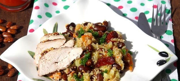 Киноа с овощами