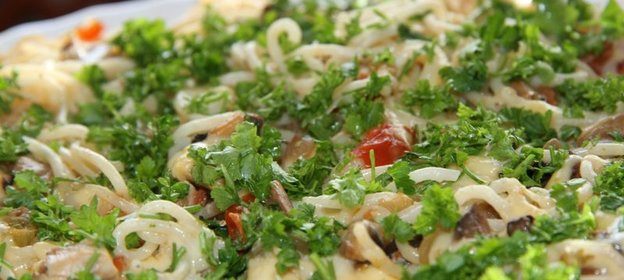 Пицца из спагетти