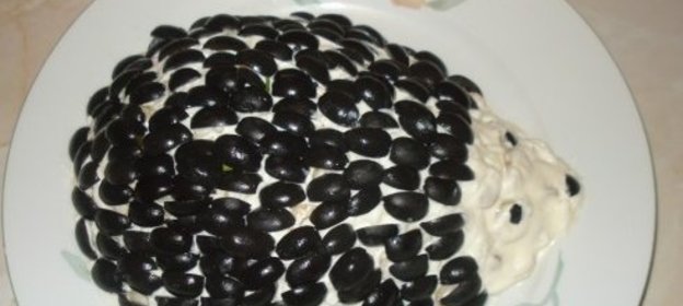 Салат Ёжик с курицей