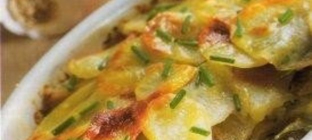 Запеканка картофельная с грибами