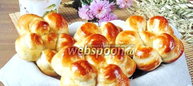 Сдобные булочки-цветочки
