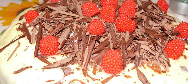 ШОКОЛАДНОЕ НАСЛАЖДЕНИЕ с лимонным курдои и сливками