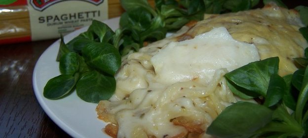 СПАГЕТТИ С БЕЛОЙ РЫБОЙ ПОД СОУСОМ БЕШАМЕЛЬ