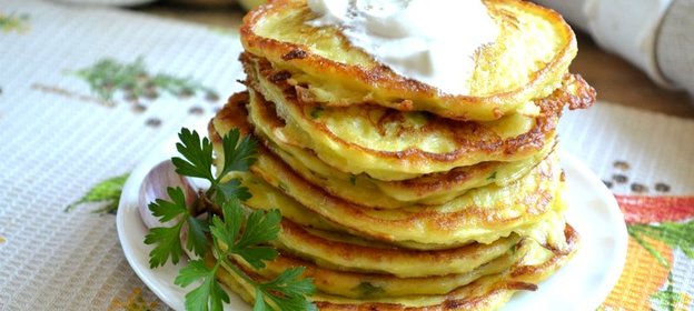 Пышные оладьи из кабачков