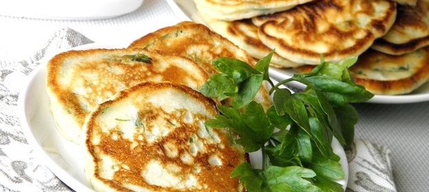 Оладьи с молодой крапивой