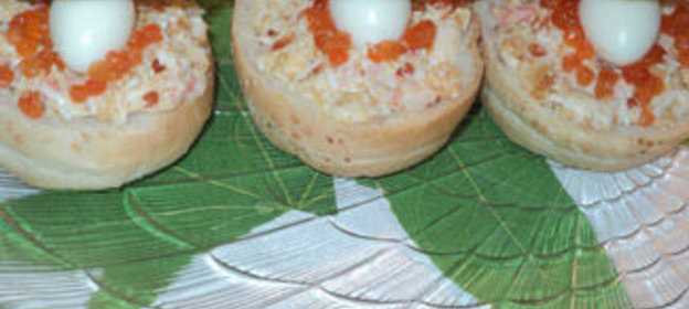 Закуска с креветками Морская раковина