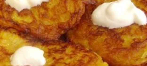 Оладьи из тыквы с картофелем