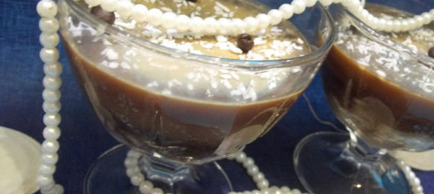 Желе из заварного кофе