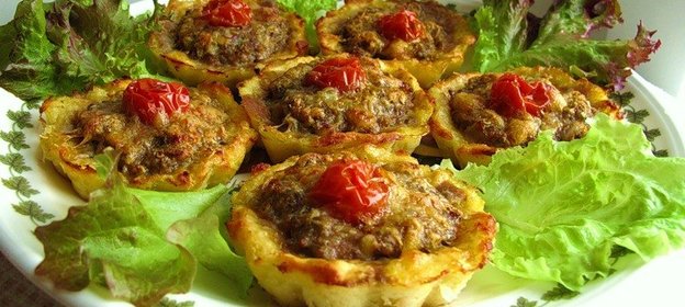 Тефтели в корзинках