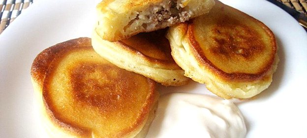 Оладьи с фаршем