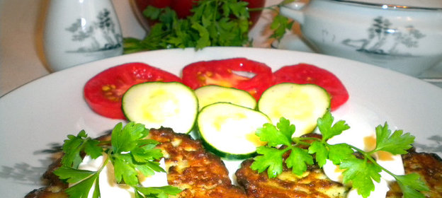 Картофельно-кабачковые оладьи (вариант)