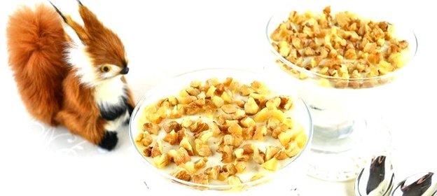 Десерт с черносливом и грецкими орехами