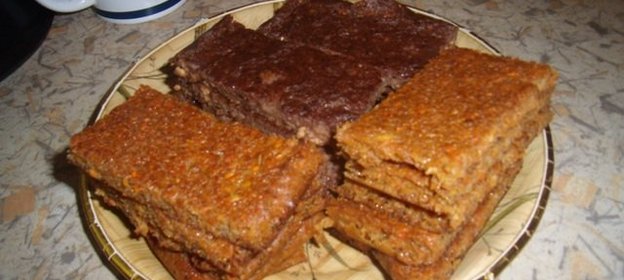 полезные батончики - шоколадные и морковные