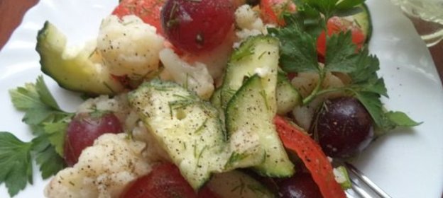 Салат грибной с репой и яйцами