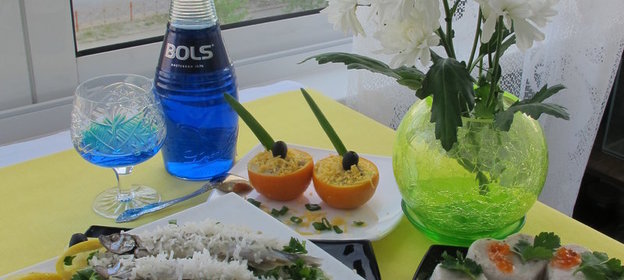 Салат с языком