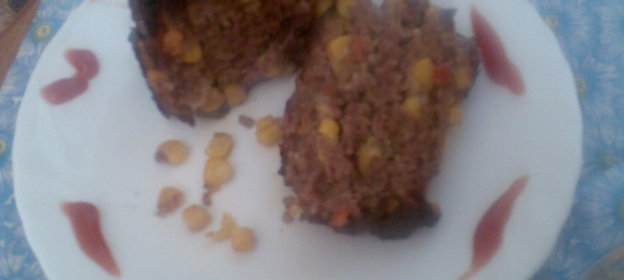 Мясной батон с мясом