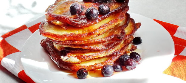 Черничные оладьи