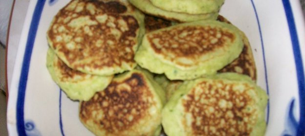 Зеленые оладьи