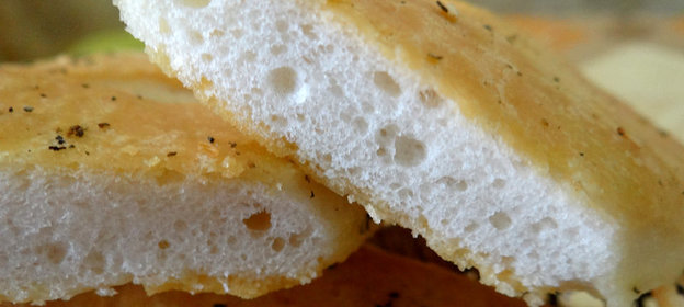 Fougasse (французский хлебец Фугасс) с кунжутом и прованскими травами