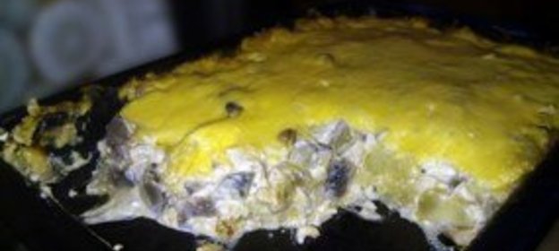 Картофельная запеканка с грибами