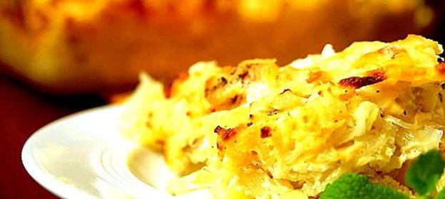 Запеканка из сырого картофеля