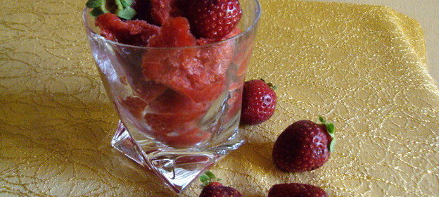 Клубнично-банановое сорбе БЕЗ сахара