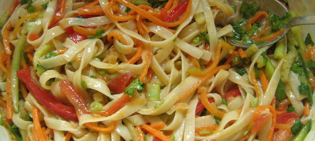 Лапша Удон с овощами.Вариант для поста