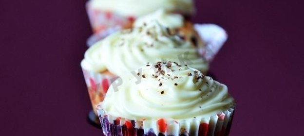 Сметанные кексы с черникой