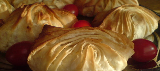 Булочки Плиссе/из теста Фило с сыром