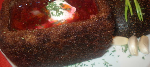 борщ в буханке бородинского хлеба/не для оценки.а для удовольствия/