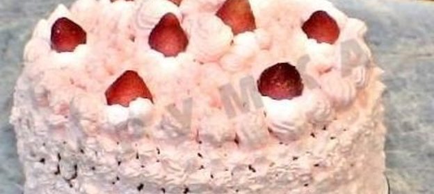 Бисквитный торт мокрое безе