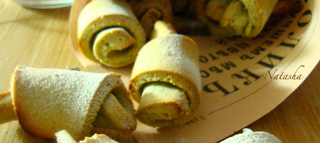 Печенье мятное-трубочки