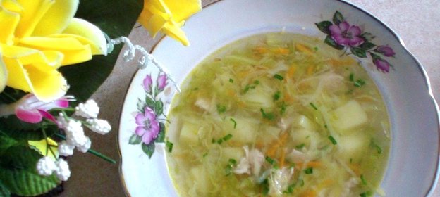 Овощной суп с индейкой